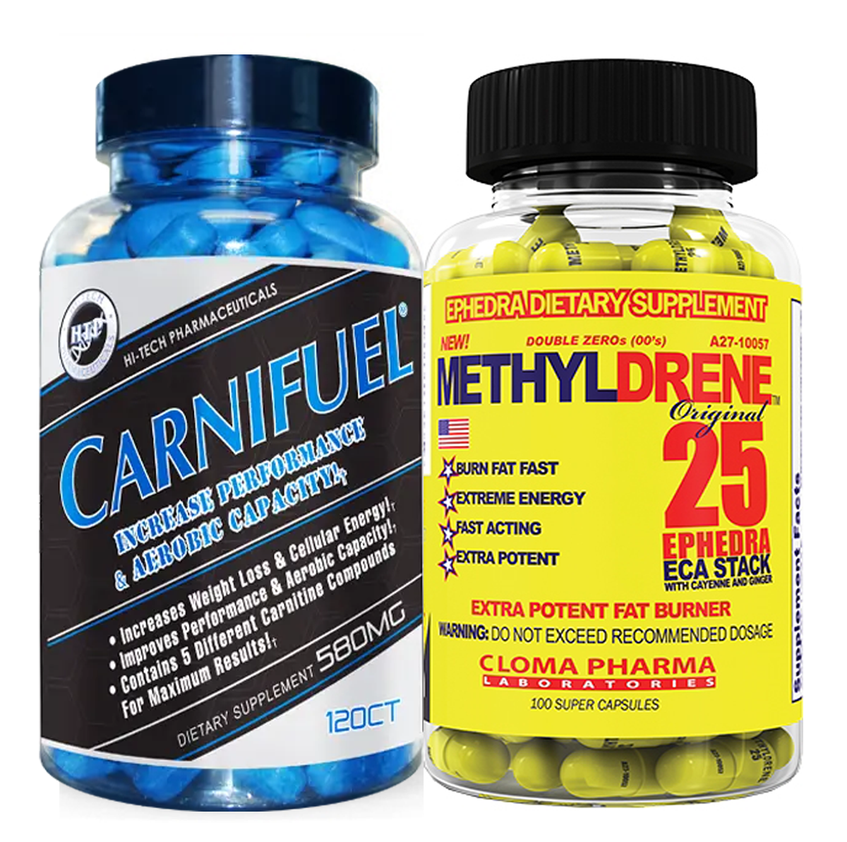 Cloma Pharma Hi-Tech MethylDrene Carni Stack With Ephedra 25