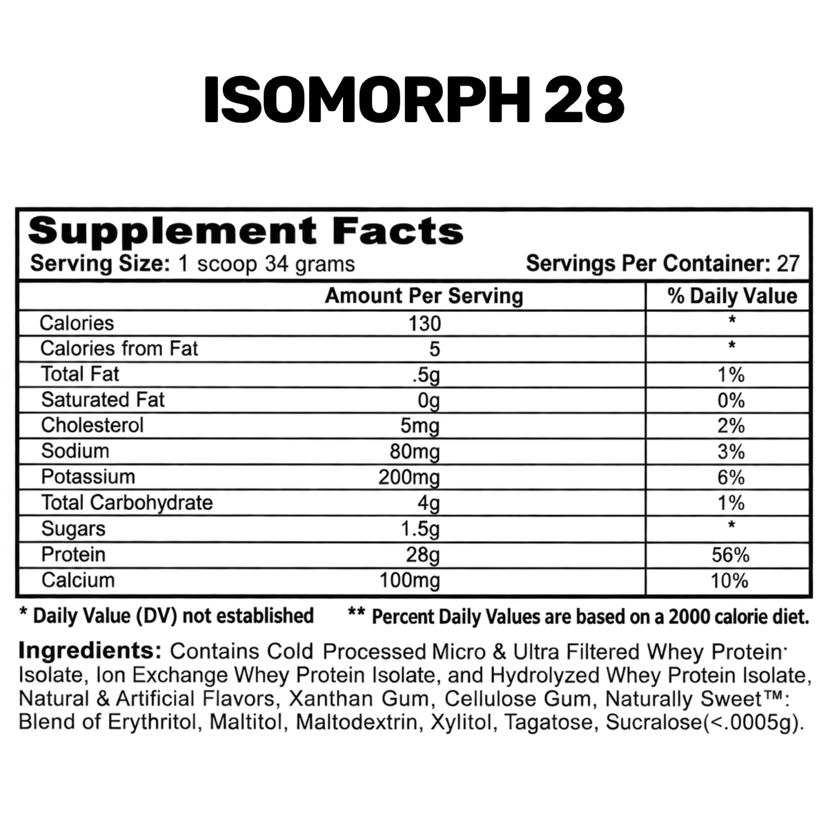 APS Nutrition Isomorph 28