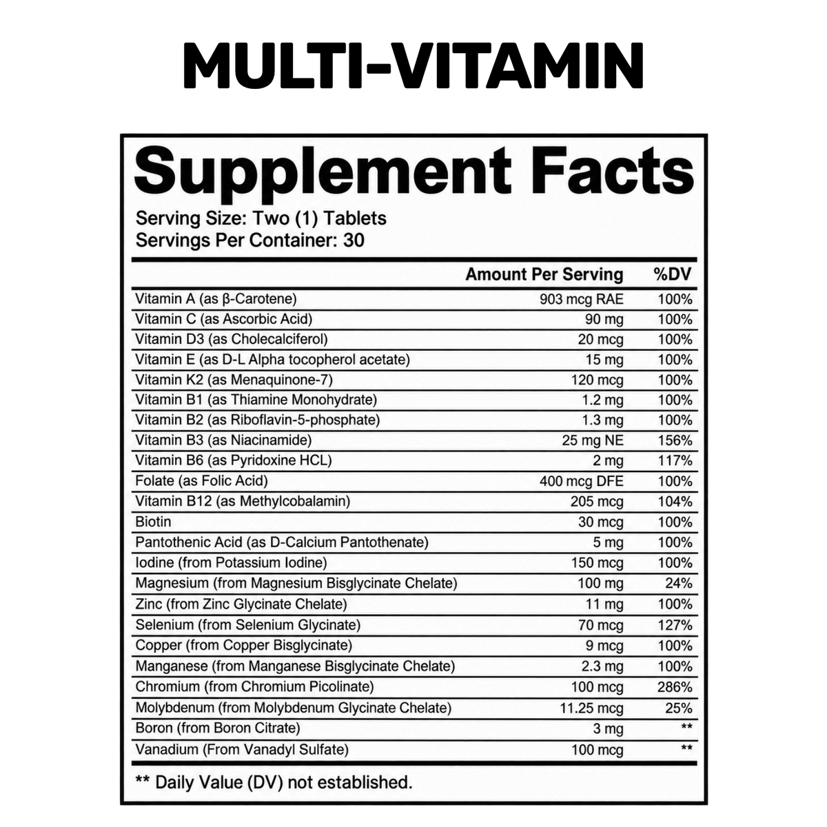 Condemned Labz Multi-Vitamin 60 Tablets