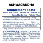 Hi-Tech Pharmaceuticals Ashwagandha 90 Tablets