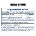 Hi-Tech Pharmaceuticals Berberine 120 Tablets