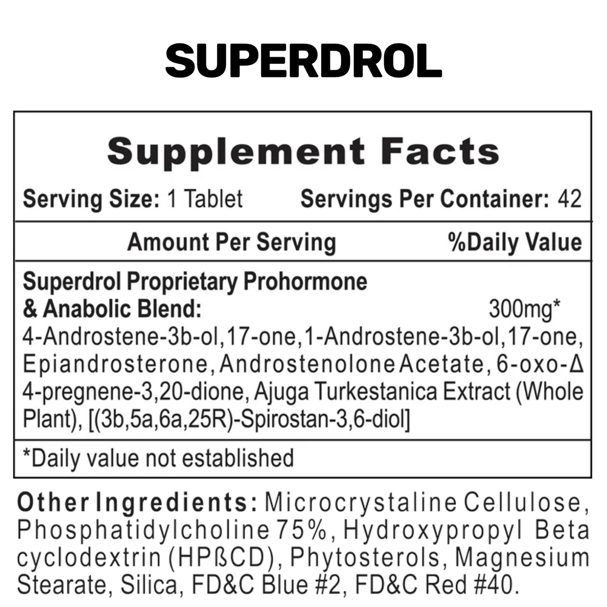 Hi-Tech Pharmaceuticals Superdrol
